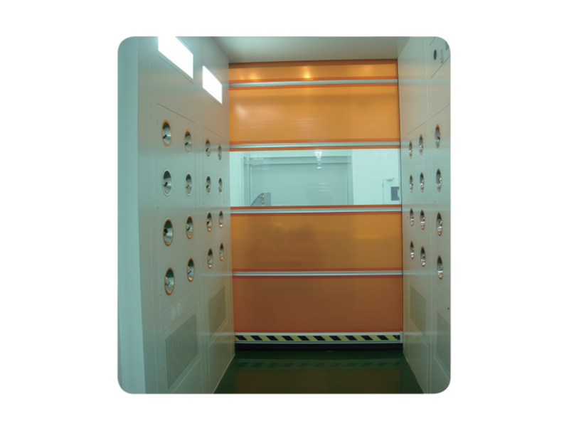 Air shower for cargo